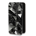 Дизайнерский горизонтальный чехол-книжка для Google Pixel 6 Черные кристаллы
