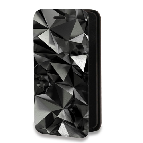Дизайнерский горизонтальный чехол-книжка для Google Pixel 6 Черные кристаллы