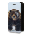 Дизайнерский горизонтальный чехол-книжка для Iphone 11 Pro Max Медведь