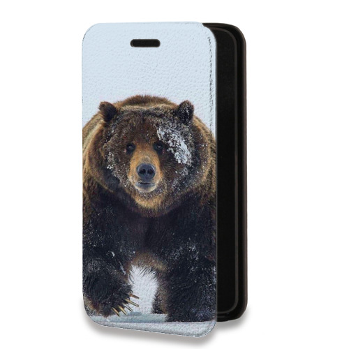 Дизайнерский горизонтальный чехол-книжка для Huawei Y5p Медведь