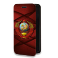Дизайнерский горизонтальный чехол-книжка для Iphone 11 Герб СССР