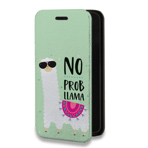 Дизайнерский горизонтальный чехол-книжка для Iphone 11 Лама