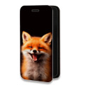 Дизайнерский горизонтальный чехол-книжка для Iphone 11 Лиса