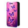 Дизайнерский горизонтальный чехол-книжка для Nokia 8 Sirocco Бабочки