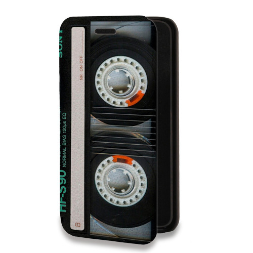 Дизайнерский горизонтальный чехол-книжка для Samsung Galaxy A12 Кассета