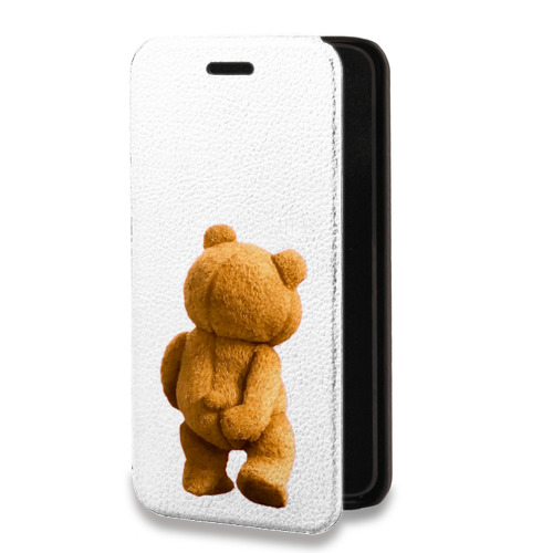 Дизайнерский горизонтальный чехол-книжка для Samsung Galaxy A12 Медведь