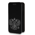 Дизайнерский горизонтальный чехол-книжка для Iphone 11 Герб России