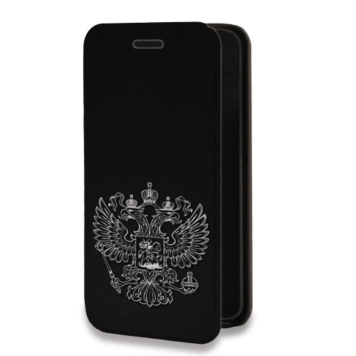 Дизайнерский горизонтальный чехол-книжка для Iphone 11 Герб России
