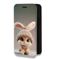 Дизайнерский горизонтальный чехол-книжка для Realme C53 Кролик