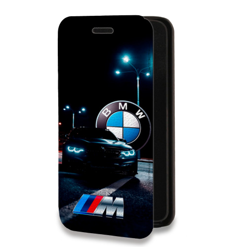 Дизайнерский горизонтальный чехол-книжка для Iphone 11 БМВ BMW