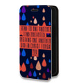 Дизайнерский горизонтальный чехол-книжка для Xiaomi Mi 11 Капли Жизни
