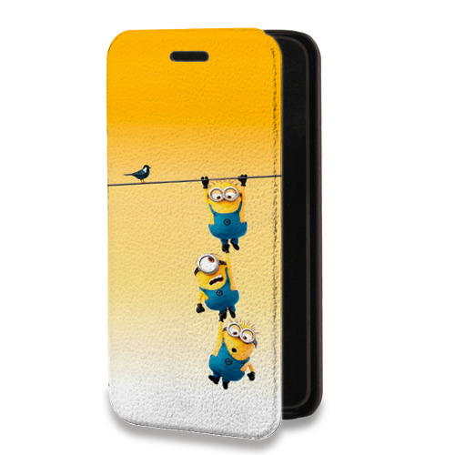 Дизайнерский горизонтальный чехол-книжка для Iphone 11 Миньоны