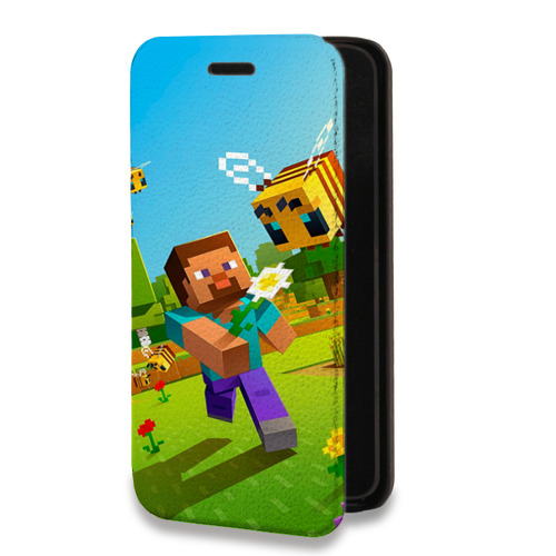 Дизайнерский горизонтальный чехол-книжка для Google Pixel 6 Майнкрафт Minecraft