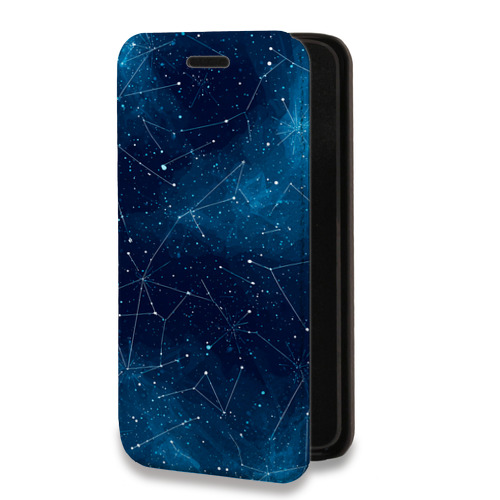 Дизайнерский горизонтальный чехол-книжка для Samsung Galaxy A12 Космос звезды