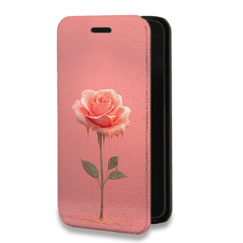 Дизайнерский горизонтальный чехол-книжка для Google Pixel 6 Розовая роза