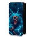 Дизайнерский горизонтальный чехол-книжка для Iphone 11 Медведь