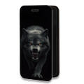 Дизайнерский горизонтальный чехол-книжка для Huawei Honor 30i Волк