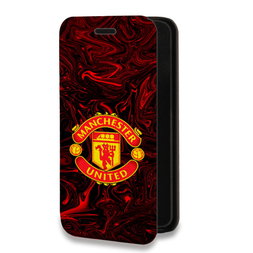 Дизайнерский горизонтальный чехол-книжка для Iphone 11 Manchester United
