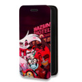 Дизайнерский горизонтальный чехол-книжка для Iphone 11 Hazbin Hotel Отель Хазбин