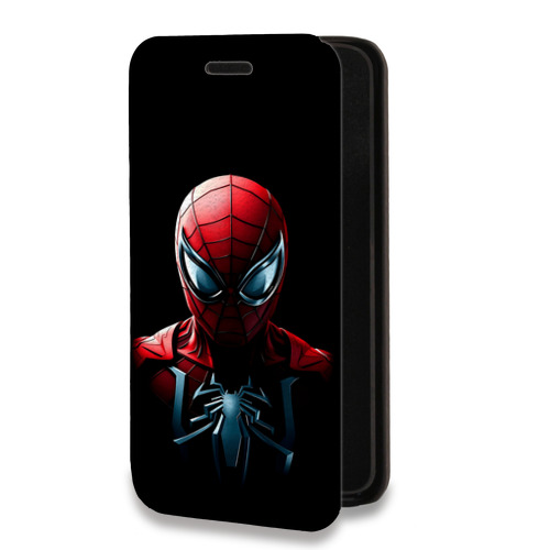 Дизайнерский горизонтальный чехол-книжка для TCL 10L Spiderman Человек паук