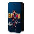 Дизайнерский горизонтальный чехол-книжка для Samsung Galaxy A12 Барселона Barca Yamal 