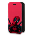 Дизайнерский горизонтальный чехол-книжка для Samsung Galaxy S8 Дедпул Deadpool