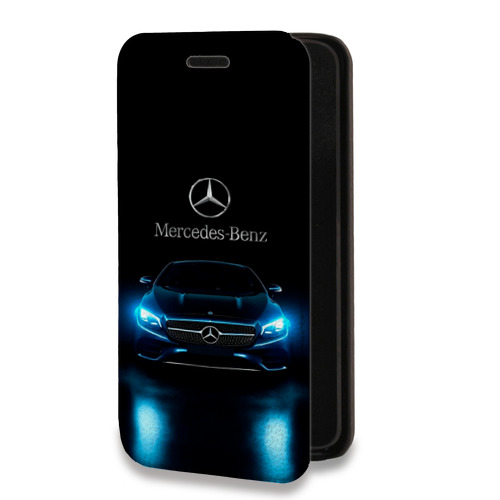 Дизайнерский горизонтальный чехол-книжка для RedMi 13 4G Mercedes Мерседес