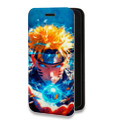 Дизайнерский горизонтальный чехол-книжка для Tecno Spark 8C Аниме Наруто Naruto