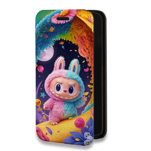 Дизайнерский горизонтальный чехол-книжка для Iphone 13 Labubu Лабубу