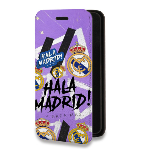 Дизайнерский горизонтальный чехол-книжка для Iphone 11 Real Madrid Реал Мадрид