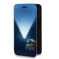 Дизайнерский горизонтальный чехол-книжка для Samsung Galaxy A12 Миньоны