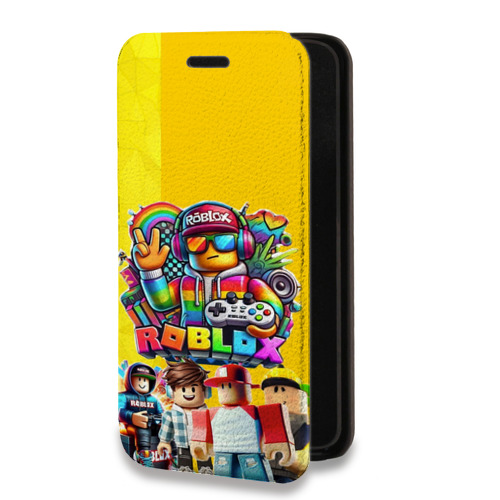 Дизайнерский горизонтальный чехол-книжка для Xiaomi RedMi 9 Roblox Роблокс