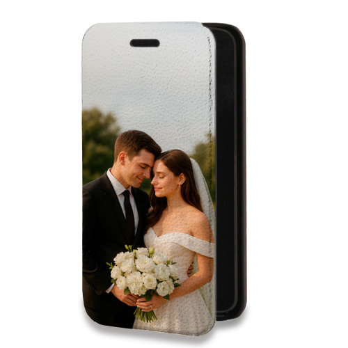 Дизайнерский горизонтальный чехол-книжка для Xiaomi Poco M3 Pro со своим фото