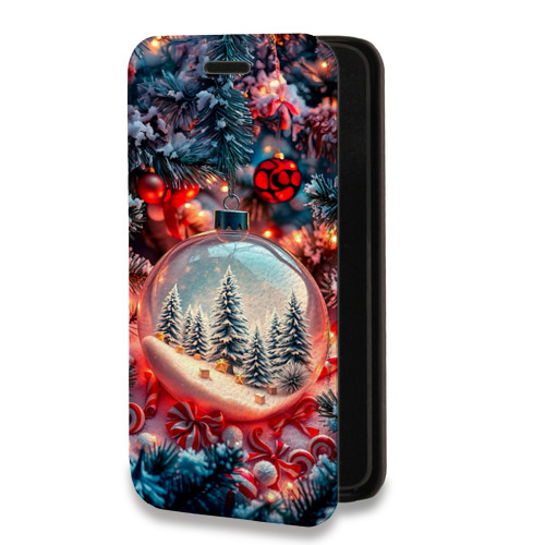 Дизайнерский горизонтальный чехол-книжка для Iphone 11 Новый год