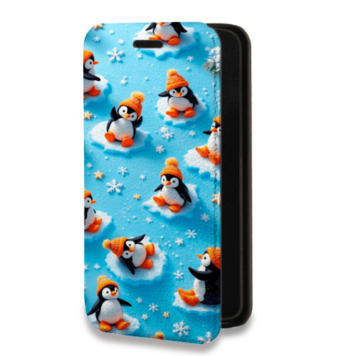 Дизайнерский горизонтальный чехол-книжка для Samsung Galaxy A12 Новый год