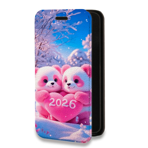 Дизайнерский горизонтальный чехол-книжка для Iphone 11 Новый год