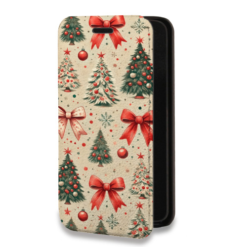 Дизайнерский горизонтальный чехол-книжка для Iphone 11 Новый год