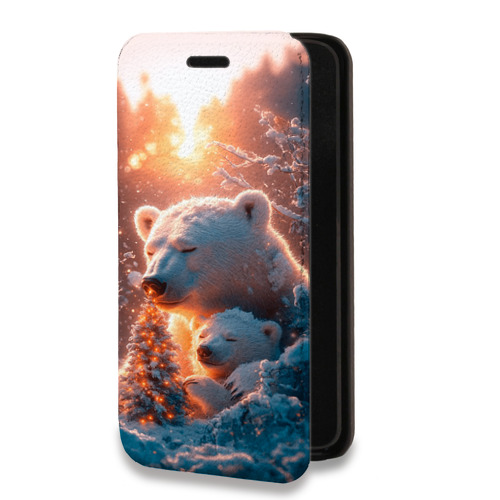 Дизайнерский горизонтальный чехол-книжка для Tecno Spark 20 Новый год