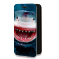Дизайнерский горизонтальный чехол-книжка для Samsung Galaxy S10 Lite Акулы