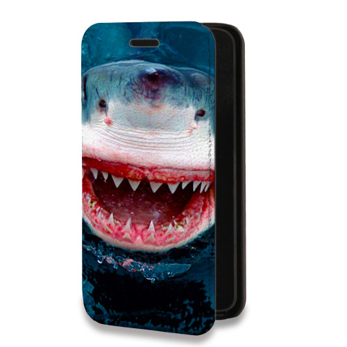 Дизайнерский горизонтальный чехол-книжка для Iphone 7 Plus / 8 Plus Акулы