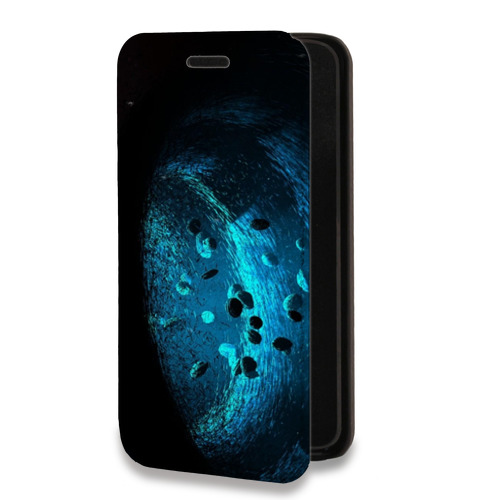 Дизайнерский горизонтальный чехол-книжка для Samsung Galaxy A50 Астероиды