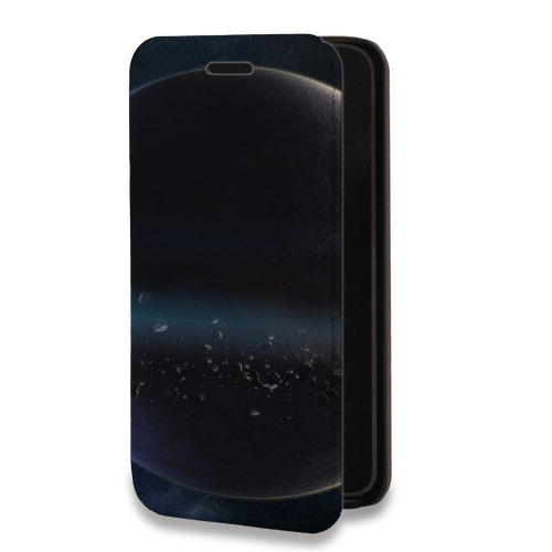 Дизайнерский горизонтальный чехол-книжка для Iphone 7 Plus / 8 Plus Астероиды