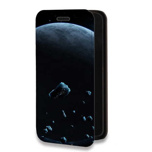 Дизайнерский горизонтальный чехол-книжка для Xiaomi RedMi 9C Астероиды