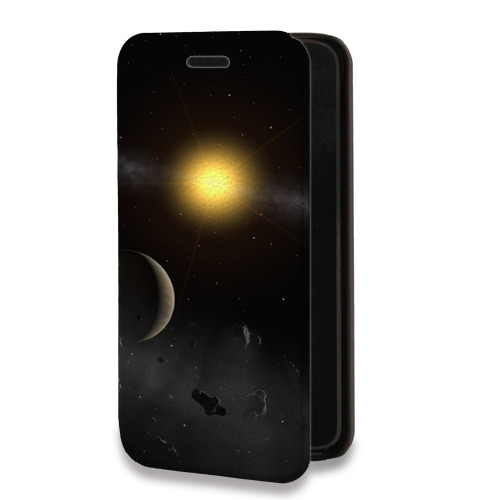 Дизайнерский горизонтальный чехол-книжка для Xiaomi Mi5C Астероиды