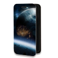 Дизайнерский горизонтальный чехол-книжка для Samsung Galaxy A50 Астероиды