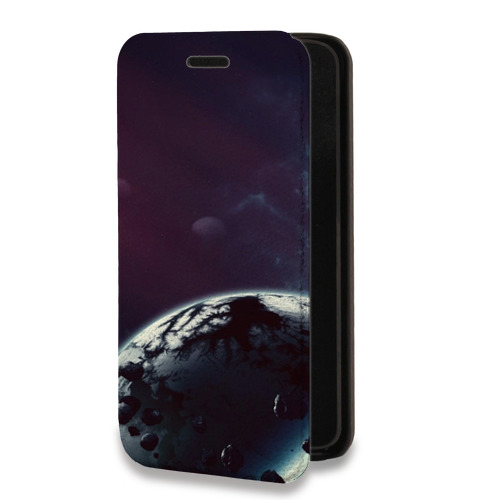Дизайнерский горизонтальный чехол-книжка для Samsung Galaxy S9 Астероиды
