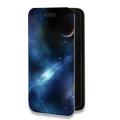 Дизайнерский горизонтальный чехол-книжка для Samsung Galaxy S22 Ultra Вселенная