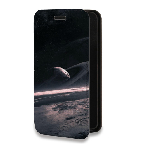 Дизайнерский горизонтальный чехол-книжка для Iphone 14 Plus Вселенная