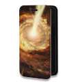 Дизайнерский горизонтальный чехол-книжка для Samsung Galaxy S10 Lite Галактика