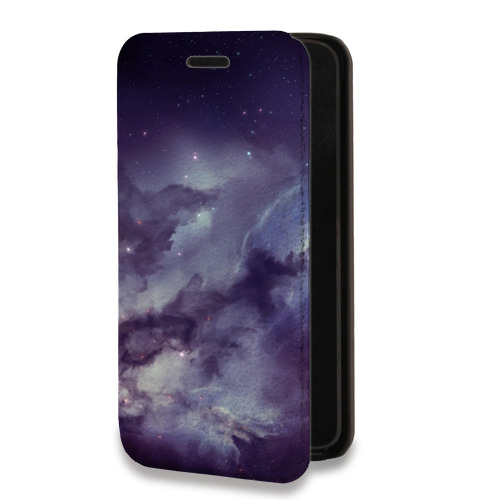 Дизайнерский горизонтальный чехол-книжка для Iphone 11 Pro Галактика